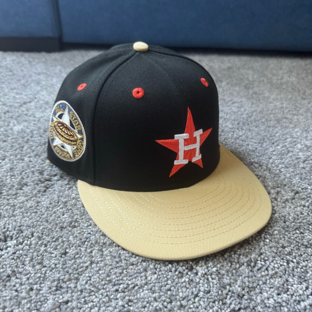 Hat Club New Era HOUSTON ASTROS 1968 All Star Game Fitted Hat Size 7 Black NWOT